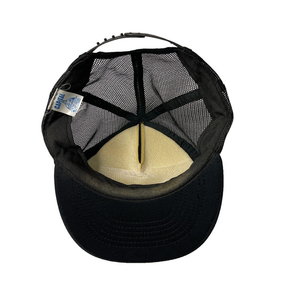 Vintage Gold Black Jack III Cap Mesh Trucker Capital Hat Snapback Baseball OSFA - Picture 7 of 9